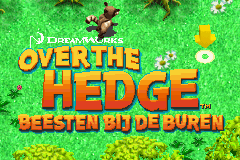 Over the Hedge title screen for GameBoy Advance